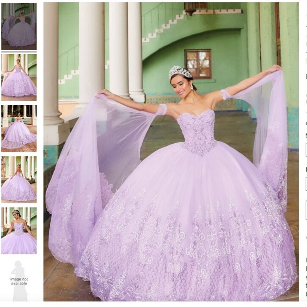 House of Wu 26988 Removable Sleeve Strapless Quinceanera Gown